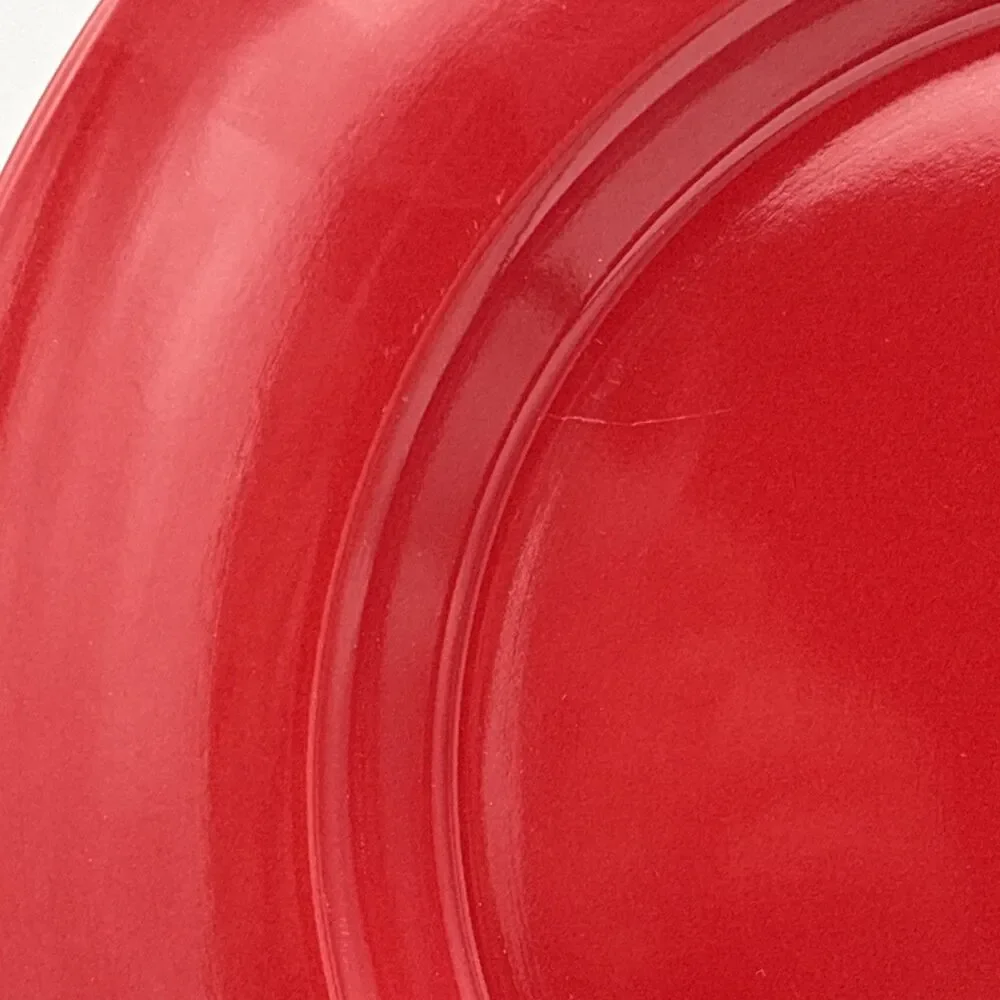 Pier One 1 Red Earthenware Dinner Plate Made in Spain - 11 3/4”